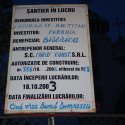 panou informativ santier