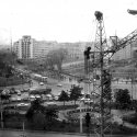 Piața Unirii cu Mitropolia și primele blocuri de pe Victoria Socialismului