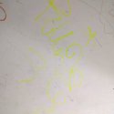 Graffiti pe scarile interioare ale MNAC