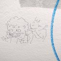 Graffiti pe scarile interioare ale MNAC