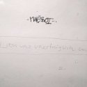 Graffiti pe scarile interioare ale MNAC