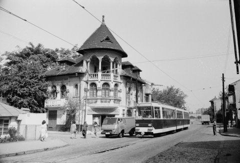 Tramvai linia 16 pe Lizeanu 08.09.1977