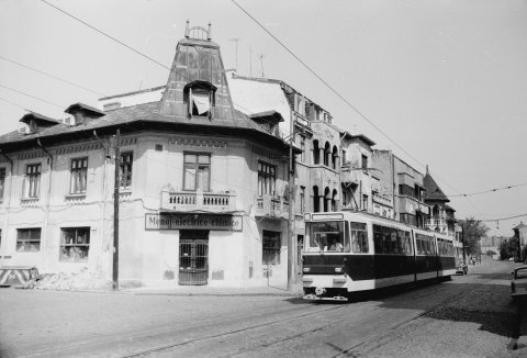 Tramvai linia 16 pe Lizeanu 08.09.1977