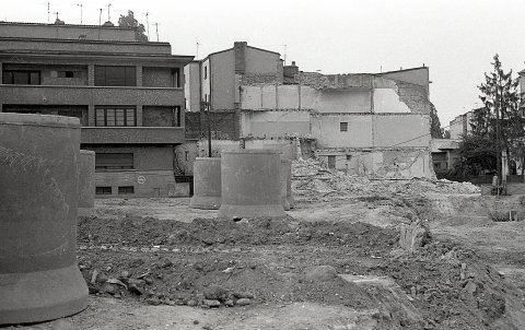 Demolarea cartierului URANUS - amplasamentul Casei Poporului