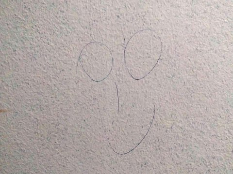Graffiti pe scarile interioare ale MNAC
